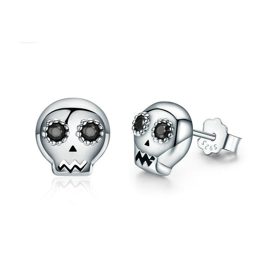 Aretes de Plata Esterlina con Circón Negro Incrustado - Image 9