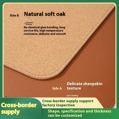 Tapete de Escritorio Cork Leather - Protección Premium con PVC Reforzado - Image 2