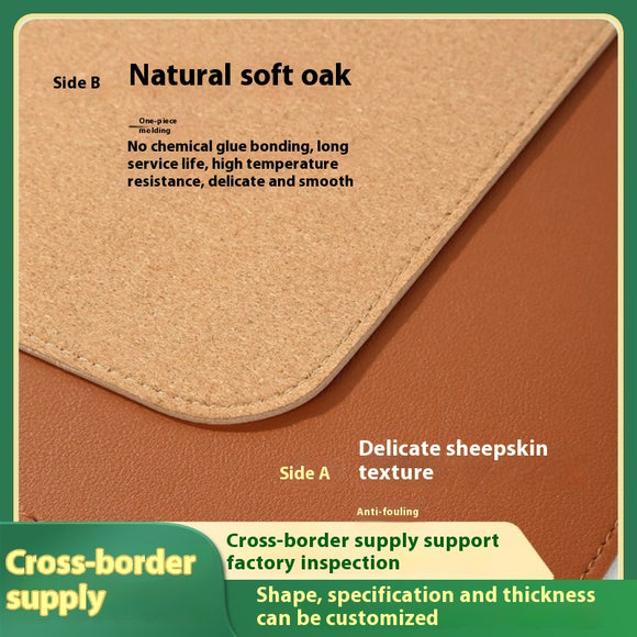 Tapete de Escritorio Cork Leather - Protección Premium con PVC Reforzado