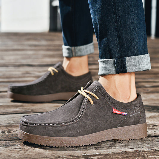 Sneakers de Ante Estilo Británico - Versátiles para Viajeros
