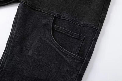 Pantalones Vaqueros Hip Hop Desgastados con Zipper - Image 5