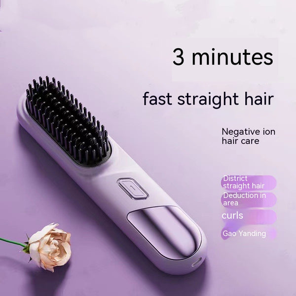 Peine Iónico Inalámbrico 2 en 1 para Cuidado del Cabello