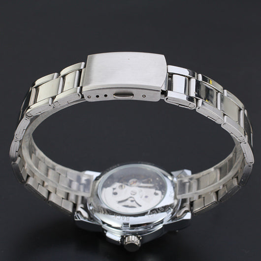 Reloj Mecánico Casual Simple con Correa de Acero - Image 14