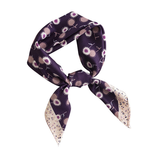Pañuelo de Seda Estampado Diente de León - Accesorio Profesional Tendencia - Image 5