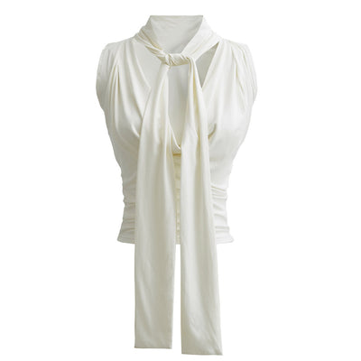 Blusa Halter Escotada con Tirantes Finos - Chaleco Veraniego Elegante - Image 6