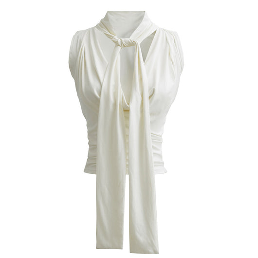 Blusa Halter Escotada con Tirantes Finos - Chaleco Veraniego Elegante - Image 6