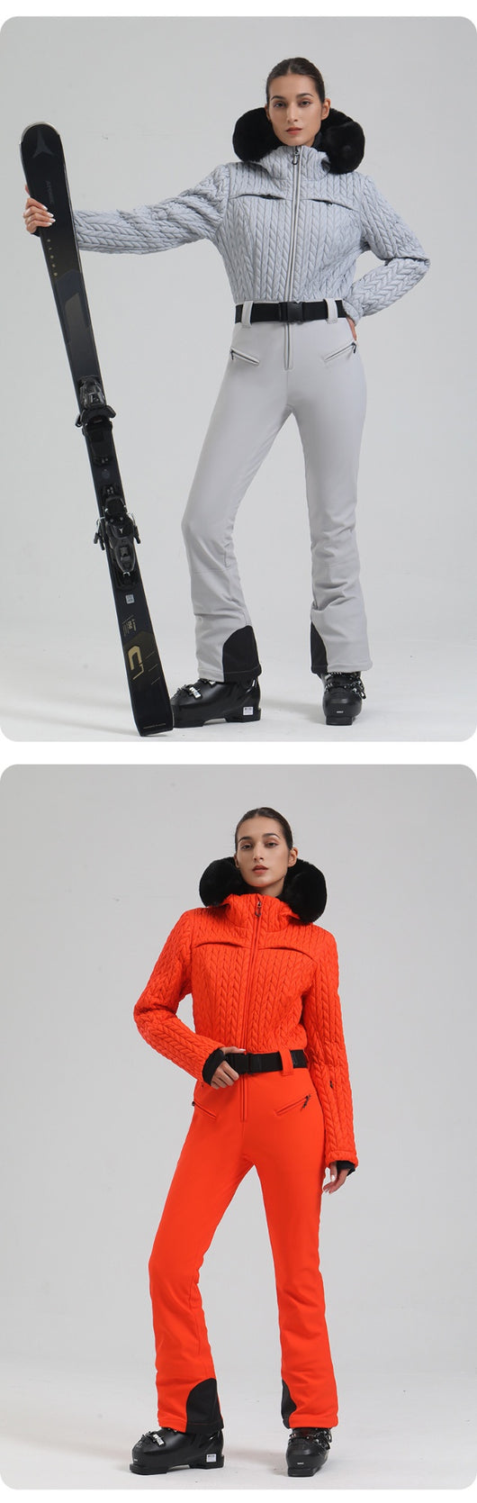 Traje de Esquí Profesional Impermeable para Mujer con Doble Tablero - Image 14
