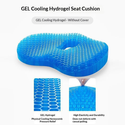 Cojín de Gel de Silicona Panal para Oficina, Auto y Verano - Image 6