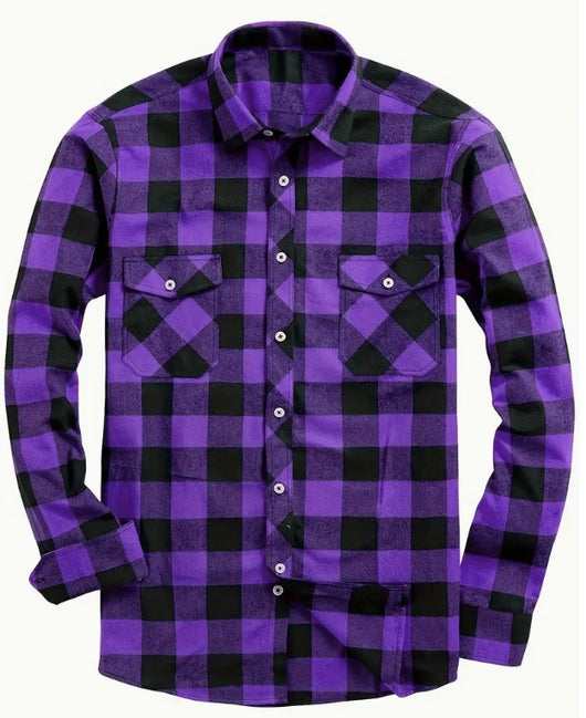 Camisa Franela Cuadros Hombre Corte Relajado - Image 16