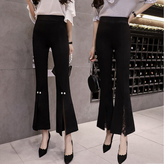 Pantalones Acampanados de Cintura Alta para Mujer - Image 5