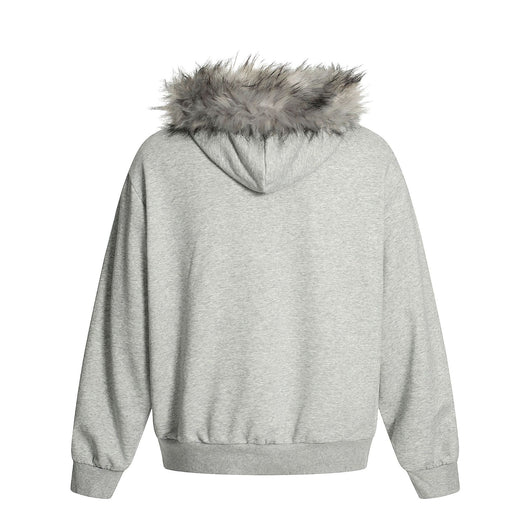 Suéter Cardigan con Cuello de Piel y Cierre de Cremallera - Image 25