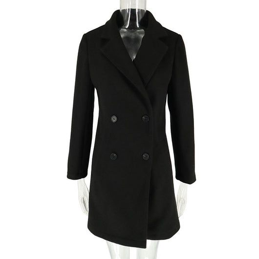 Abrigo Trench Ajustado con Cuello Sastre para Mujer - Image 24