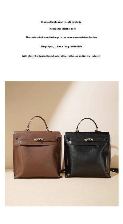Bolso de Cuero Premium Doble Asa Grande con Capacidad Máxima - Image 13