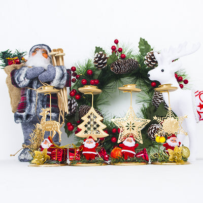 Candelabro Navideño de Hierro - Decoración de Escritorio - Image 8