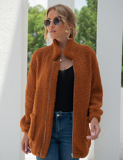 Chaqueta Polar Cálida para Mujer con Cierre de Cremallera - Image 11