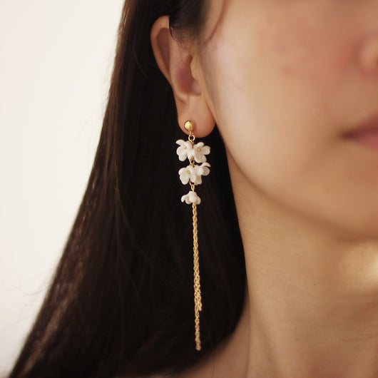 Conjunto de Joyería en Porcelana Hueso con Diseño Artístico Osmanthus - Image 15