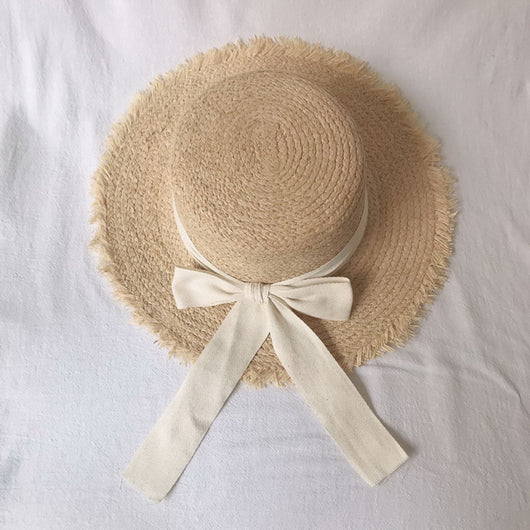 Sombrero de Viaje con Moño Raw Edge Protección Solar - Image 3
