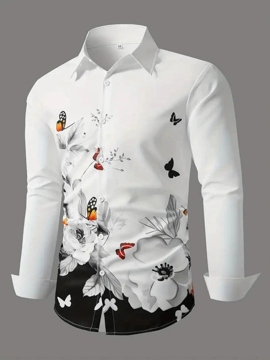 Camisa Estampada 3D Manga Larga Hombre - Diseño Moderno Primavera Otoño - Image 11