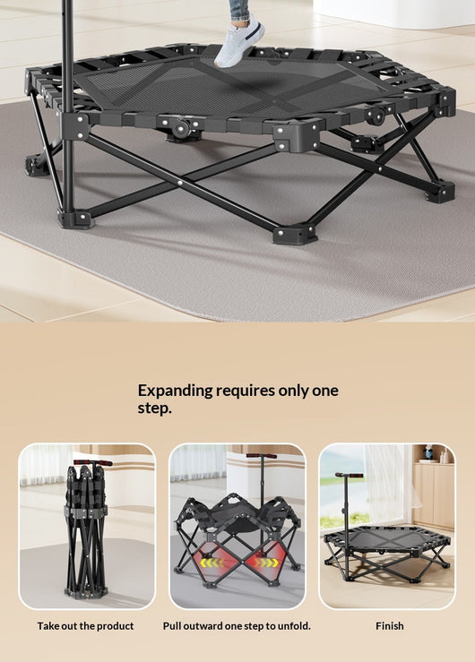 Cama Elástica Plegable para el Hogar con Barras de Seguridad - Image 12
