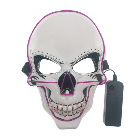 Máscara Calavera LED Resplandeciente con Líneas de Neón - Image 10