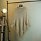 Poncho Tejido Cuello Alto con Flecos - Abrigo Cálido para Otoño e Invierno