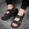 Sandalias Casuales de Cuero Genuino Transpirables para Hombre