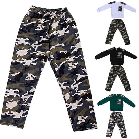 Conjunto Deportivo Infantil Camuflaje Dos Piezas Estilo Coreano Primavera Otoño - Image 10