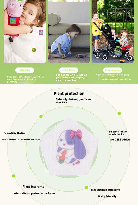 Pegatinas Repelentes de Insectos con Aceites Esenciales para Niños - Image 22