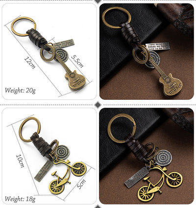 Llavero de Cuero Tejido a Mano - Estilo Vintage Artesanal - Image 27