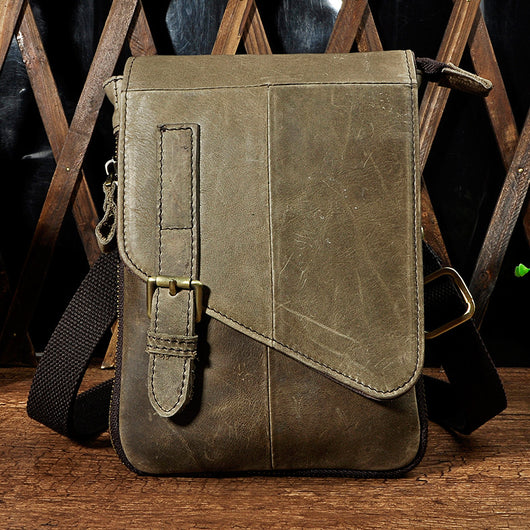 Bolsa de Cuero Premium Estilo Bandolera - Piel Vacuno Engrasada Primera Capa - Image 6