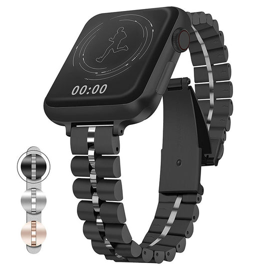 Correa de Reloj Semicircular con Tres Perlas
