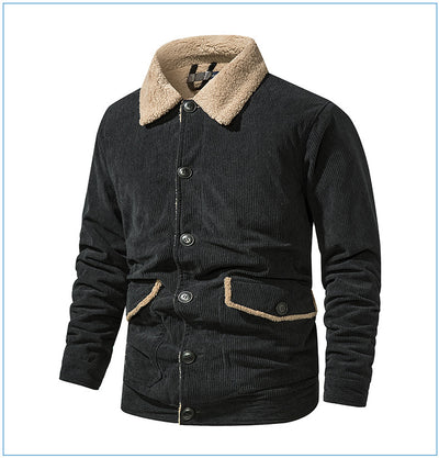 Chaqueta de Cachemira Gruesa para Hombre - Corte Holgado y Casual - Image 23