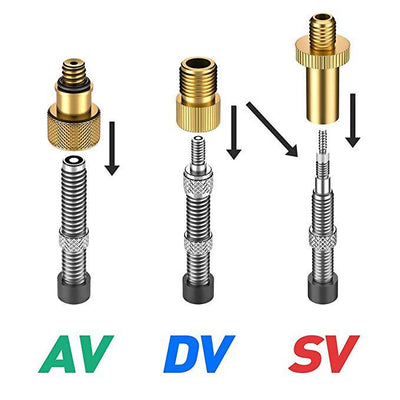 Kit Adaptadores Válvula Bicicleta 24 Piezas - Compatible DV/SVAV - Image 14