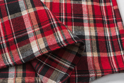 Camisa Denim con Solapa a Cuadros Retro para Hombre - Image 13