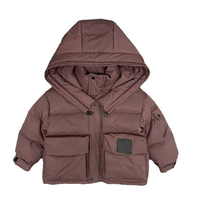 Abrigo Cálido Infantil con Plumón de Pato Blanco para Niños Invierno - Image 4