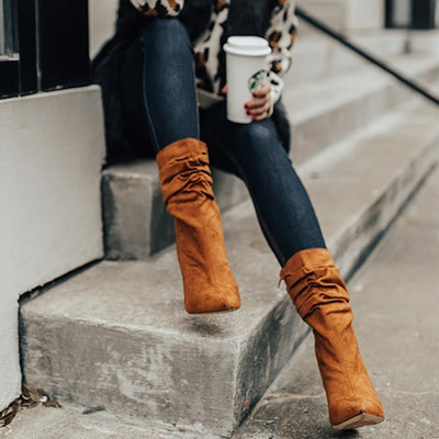 Botas Cortas Plus Size con Tacón Alto y Cierre Lateral - Image 3