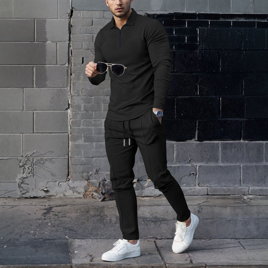 Traje Casual Completo para Hombre con Textura Waffle y Cierre - Image 18