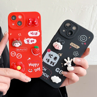 Funda Protectora Año Nuevo con Diseño Animado de Silicona - Image 8