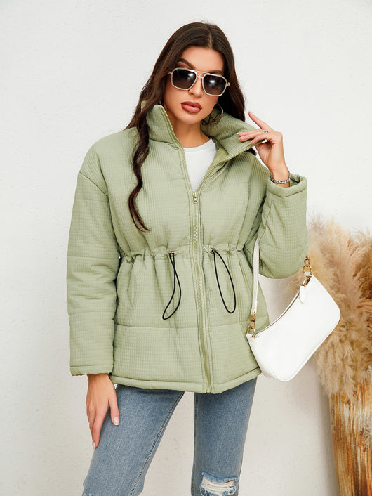 Chaqueta de Algodón con Cintura Ajustable y Cordones - Image 12