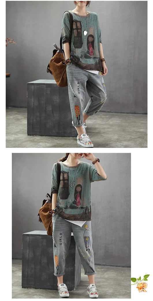 Camiseta Suelta Estampada - Image 14
