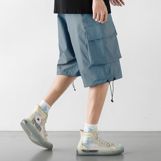 Pantalones Cortos de Trabajo Hombre con Estampado Colorido Ajuste Relajado - Image 9
