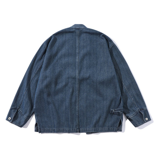 Chaqueta Denim Retro Estilo Chino para Hombre - Image 9