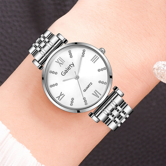 Reloj de Cuarzo Elegante para Mujer con Diamantes y Diseño de Moda - Image 3