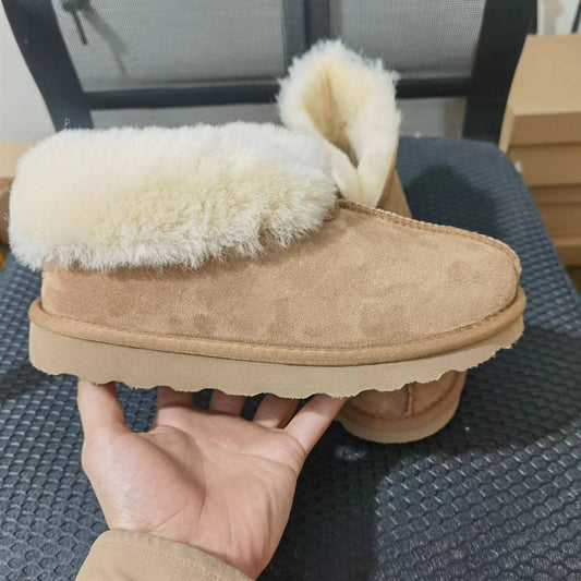 Botas de Nieve para Mujer en Gamuza con Pelaje - Calidez y Estilo