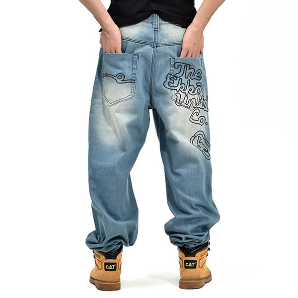 Jeans Holgados Hip-hop Casuales para Hombre