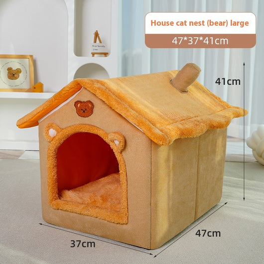 Cama Térmica para Mascotas - Casa Acogedora 4 Estaciones Desmontable y Lavable - Image 8