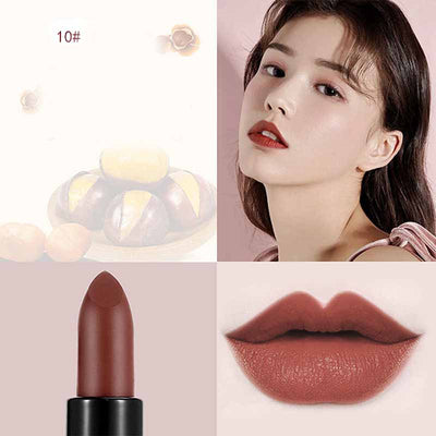 Labial Mate Terciopelo Rojo Caramelo - Image 8