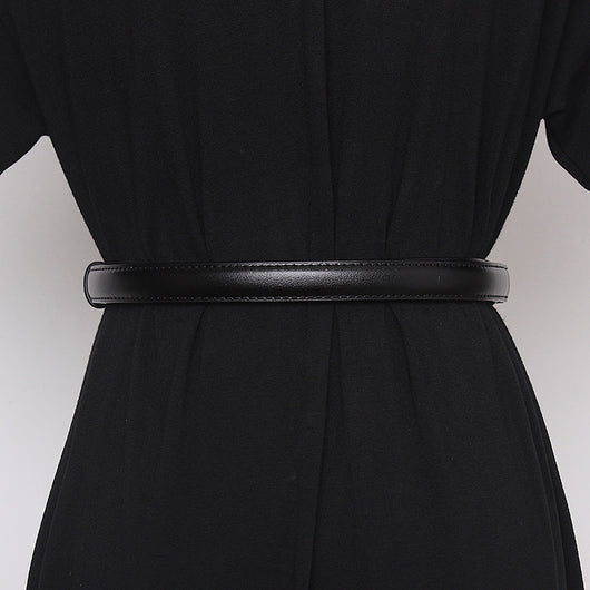 Cinturón Fino de Cuero para Mujer - Accesorio Elegante para Vestidos, Suéteres y Abrigos - Image 9