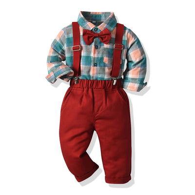 Babero Infantil Cuadrille Bicolor con Cierre Ajustable - Image 7