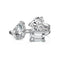 S925 Sterling Silver Plated Ring Women's Fashion Inlaid Pear-shaped Heart-shaped Zircon DY121011SWWH Adjustable Opening
